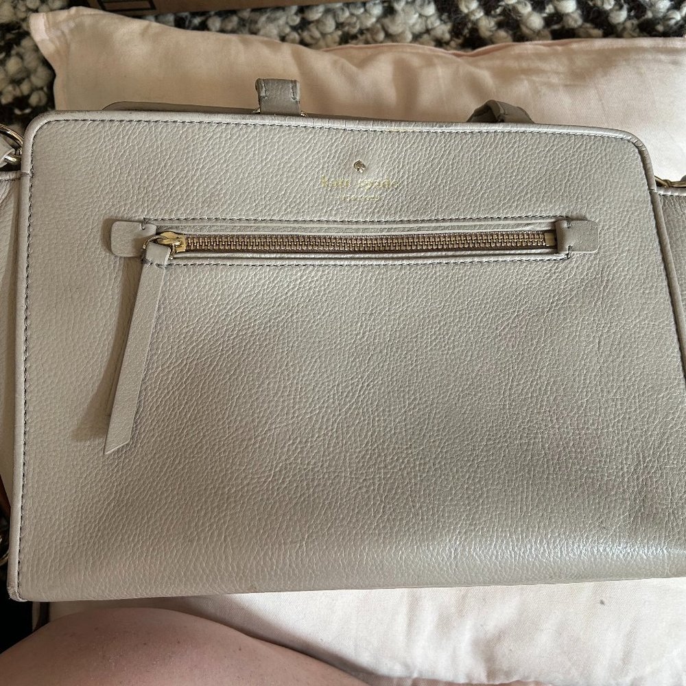 KATE SPADE NORTH COURT ANTON LEATHER TOTE BAG SATCHEL CLOCKTOWER